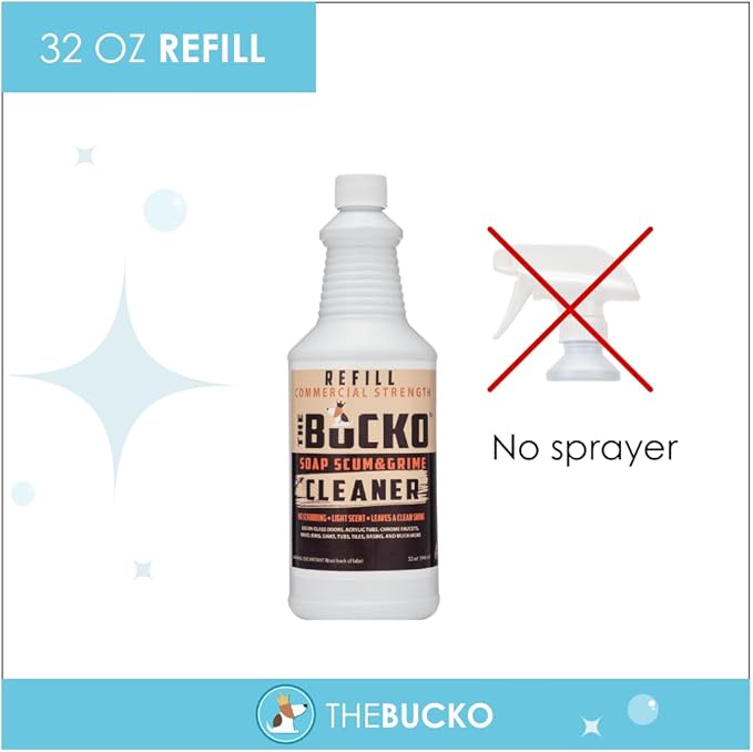 The Bucko Soap Scum and Grime Cleaner (32 oz no sprayer)