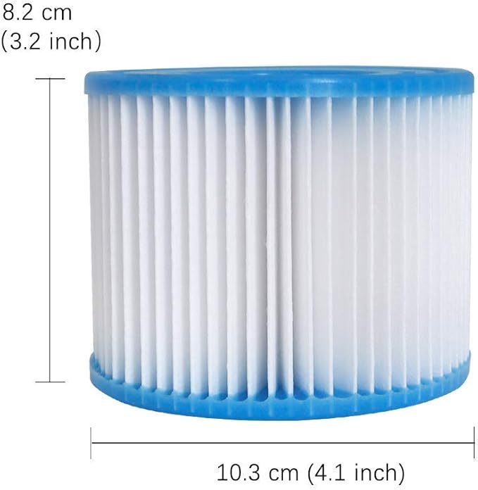 Hot Tub Filter Cartridge Size VI for Bestway, Lay-Z-Spa, Coleman SaluSpa 90352E 58323, 6 Pack