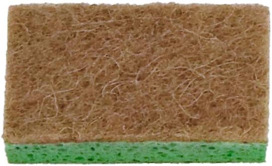 Superio Non-Scratch Cellulose Sponge Scrub Heavy Duty Kitchen Sponges Scrubbers with Scouring Pad (1)