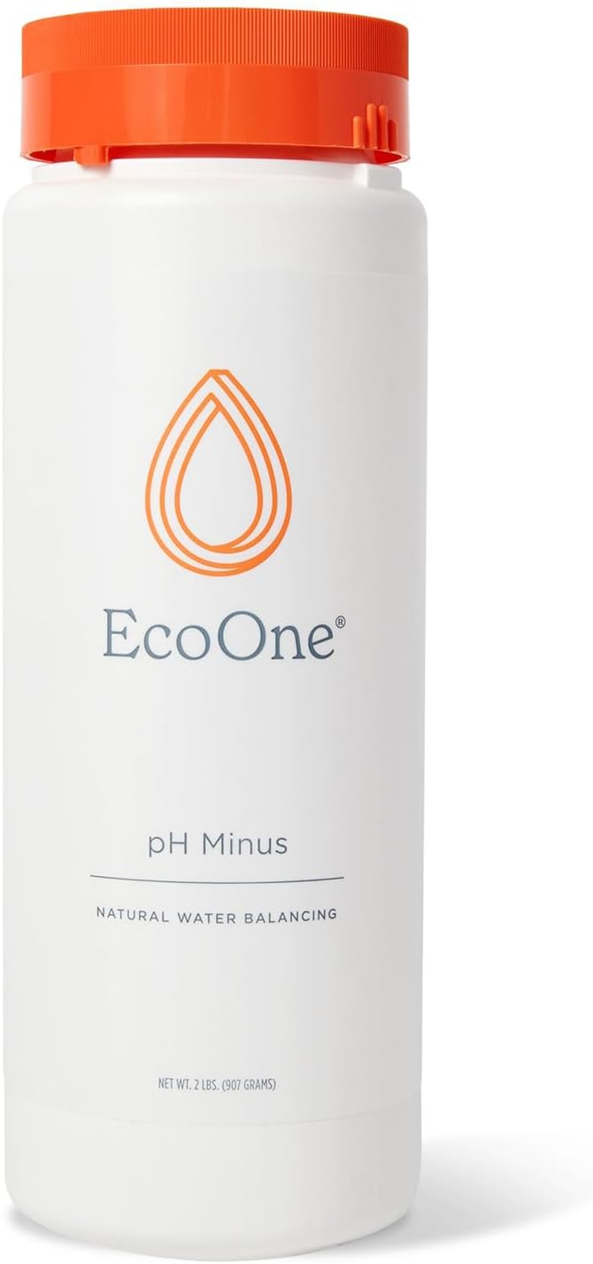 pH Minus by EcoOne | Natural Water Alkalinity Decreaser for Hot Tub & Pool Application | Chlorine-Free, Phosphate-Free Pool Alkaline-level Decreaser | Decreases Alkalaic Levels & Neutralizes pH, 2 Lbs
