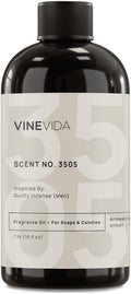 VINEVIDA Scent NO. 3505 Fragrance Oil - 16oz (1lb) - Inspired by: Guilty Intense (Men) Fragrance Oil for Candle Making - Made in USA Candle Scents Scents for Soap Making