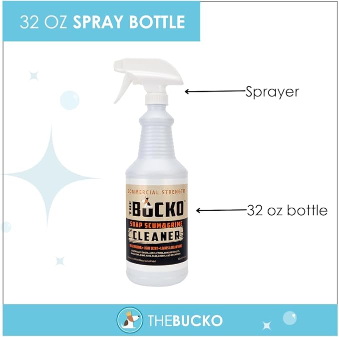 The Bucko Soap Scum and Grime Cleaner (32oz + Sprayer)
