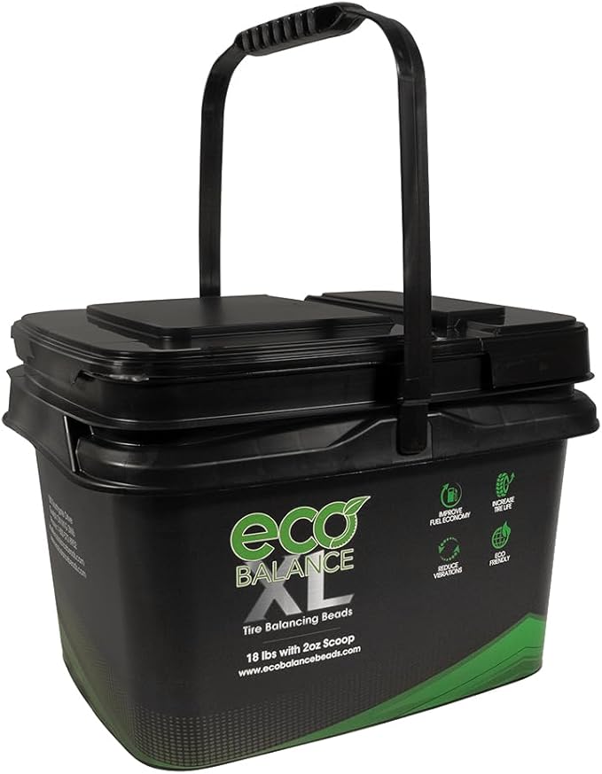 ECO Balance 18-EBBXL ECO XL Extreme Condition Tire/Wheel Balancing Beads - Off-Road Vehicles, Light Duty Truck Tires, (1) 18lb Bucket of Balance Bead and 2oz Scoop