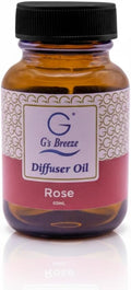 G's Breeze Rose Diffuser Oil – 60ml Soft & Soothing Rose Scent, Long-Lasting Aroma for Nurseries, Bedrooms, & Living Rooms, Easy Refill for Fragrance Oil Diffuser