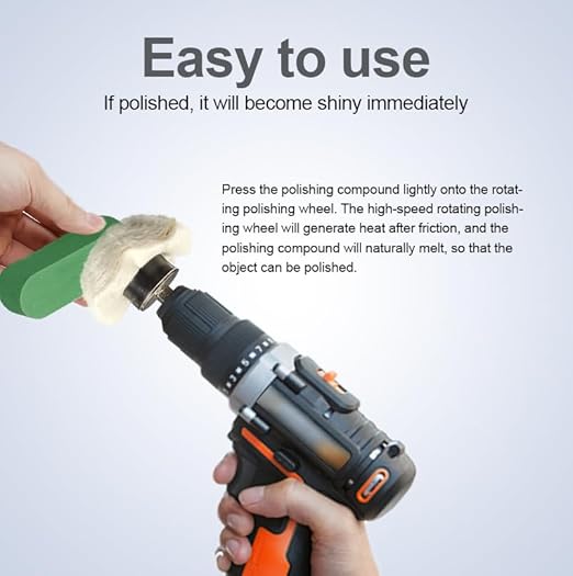 Neeki 6 Pcs Metal Polishing Buffing Compound for Buffing Wheel, Polish Paste, Each Colors Represent Different Coarse and Fine Grit, Suitable for Stainless Steel, Jewelry, Aluminum, etc.
