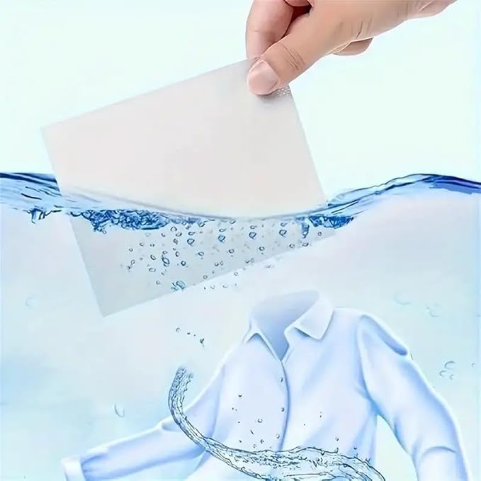 ZDGUWF 100 Color Catcher Sheets – Large Pack Laundry Dye-Trapping Sheets to Prevent Color Run, Protect Whites & Brights, Easy One-Load Use