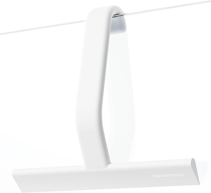dancemoon JustHang Shower Squeegee for Glass Doors, All-One-Piece Silicone with Built-in Hook Design for Easy Hanging, Household Window Mirror Squeegee for Bathroom, Glass, Kitchen, Tile Wall, Car