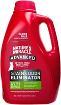 Nature’s Miracle® Advanced Stain & Odor Eliminator, 128 fl oz, Fresh Scent, Severe Mess Enzymatic Formula for Tough Pet Messes