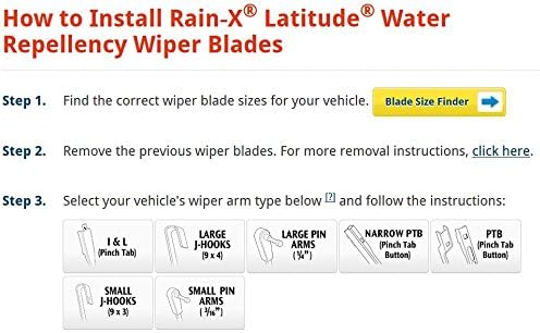 Rain-X 5079278-2 Latitude 2-In-1 Water Repellent Wiper Blades, 21 Inch Windshield Wipers (Pack Of 2), Automotive Replacement Windshield Wiper Blades With Patented Repellency Formula