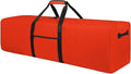 Urbanstand 48 Inch Extra Large Duffle Bag for Travel, Sports Gear Storage Bag with 2-way Lockable Zippers, Long Canvas Duffel Bag for Tent Camping tripod (Orange)