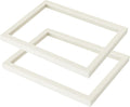 Coward 2Pcs Beige Velvet Glass Lid for the Trays Can Use if Needed