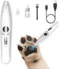 LYNNYUEN Dog Clippers for Grooming, Small Pet Trimmer for Paws & Face, Cordless Pet Paw Hair Trimmer with Vacuum Suction, Low Noise, Washable Blade, 2-Speed Rechargeable Dog Grooming Tool