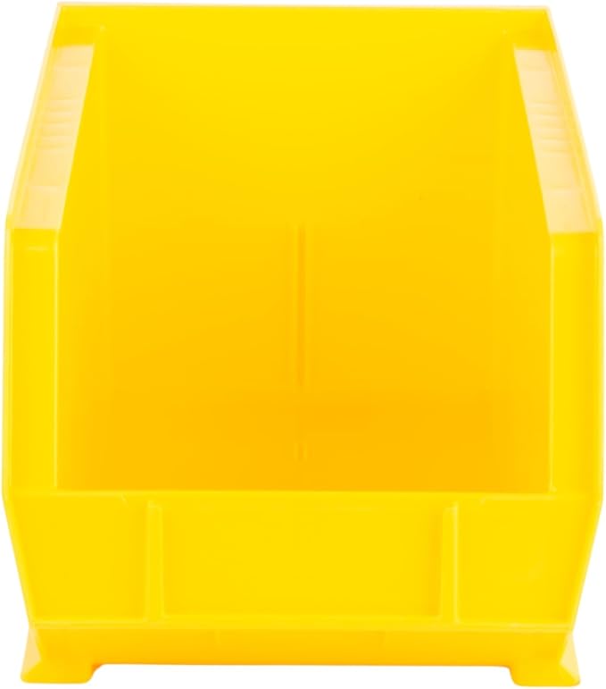 Hudson Exchange 15" x 8" x 7" Plastic Stackable Storage Bin and Hanging Container, Yellow