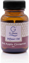 G's Breeze Red Apple Cinnamon Diffuser Oil – 60ml Soft & Soothing Red Apple Cinnamon Scent, Long-Lasting Aroma for Nurseries, Bedrooms, & Living Rooms, Easy Refill for Fragrance Oil Diffuser