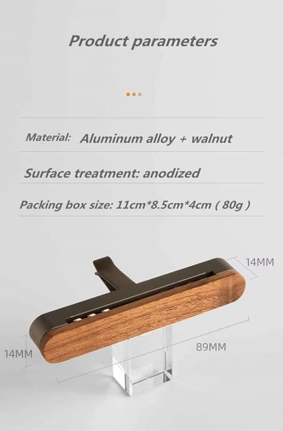 Wood, metal, car vent clip,diffuser,Luxury car air freshener, tesla air freshener, natural essential oil car fragrance 1oz