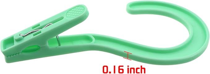 15PCS Laundry Hooks with Clips 5.2 Inches Multi Function Dual Use Thickened Colored Plastic Clothespins Drying Storage Tools for Boot Racks Travel Hanging Towels Hats Socks Coats