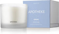 Apotheke 3-Wick Scented Candles for Home, Canvas - 26 oz Soy Wax Jar Candle Gift for Women - Long-Lasting Fragrance with Perfume-Grade Essential Oils - White Musk, Dew Drops & Lily of The Valley