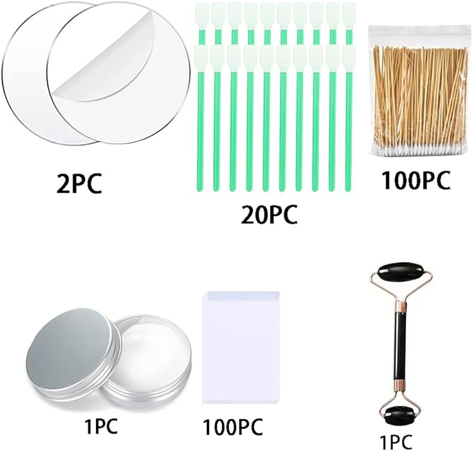 Rneswi 234 Pcs Card Cleaning Kit，10-in-1 Polishing 、Card Flattening Kit，Trading Card Cleaning with Fixing Jig and EVA Shaping Foam，for Rated Card Care