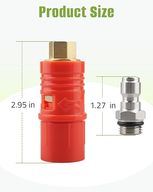 UPMMUD for Sun Joe SPX3000、 Pressure Washer Nozzle Tips Set,Adjustable Pressure Washer Nozzle Tips (0 to 60° Variable Spray Pattern), 1/4 Inch Quick Connect Plug, for Pressure Washer 3-7 GPM