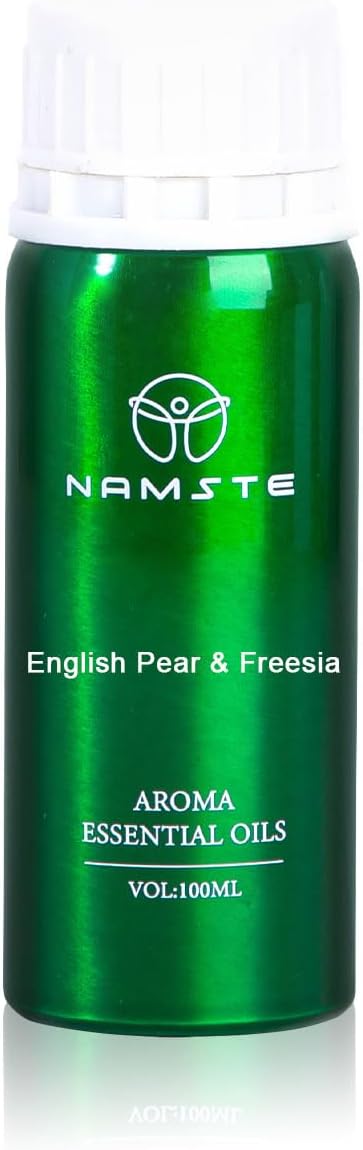 Essential Oil Blend - English Pear & Freesia 3.38 Fl Oz - Premium Essential Oils for Diffusers & Humidifiers for Home (Pear, Freesia, Rose, Musk)