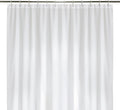 LiBa Bathroom Shower Curtain - Waterproof Plastic Shower Curtain Premium PEVA Non-Toxic with Rust Proof Grommets White 8G Heavy Duty Bathroom Accessories 72x78
