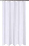 N&Y HOME Extra Long Stall Shower Curtain Liner Fabric 54 x 84 inch, Hotel Quality, Washable, Water Repellent, White Bathroom Curtains with Grommets, 54x84
