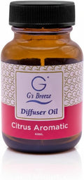 G's Breeze Citrus Aromatic Diffuser Oil - Energize and Cheerful Essence - Fruity Scent of Sun-Kissed Citrus Fruits for Vibrant Atmosphere – Ideal for Home & Office – Long-Lasting Aroma - 60 ML