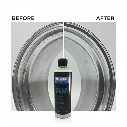 DOT DETAIL Metal Polish, 16 fl oz, Ultimate Show Shine, Cleans and Protects Aluminum, Stainless Steel, Brass, Copper, Silver, Gold