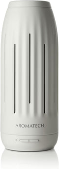 AromaTech Ambience Scent Diffuser for Essential Oil Blends & Fragrances – Waterless Scent Machine w/Bluetooth for Home, Bathroom Boutiques, Hotel, Spa – White Stone Mini (White Stone)