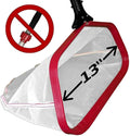 ProTuff 13" Spa Silt Net for PROS – “490 Promise” Unlimited, Unconditional Replacement - Heavy Duty Ultra Fine Mesh Silt & Sand Skimmer Cleans 3X Faster Than Vacuum - 13 inch Leaf Rake Bag for Pollen