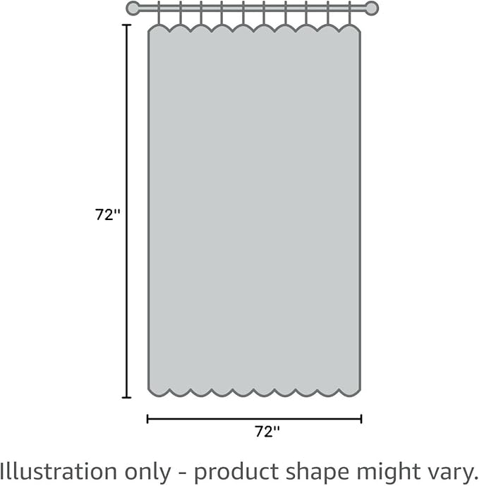 N&Y HOME Fabric Shower Curtain or Liner with Magnets Sage Green - Hotel Quality, Machine Washable, Water Repellent - Sage, 72x72