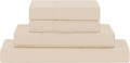 Modern Threads Soft Microfiber Solid Sheets - Luxurious Microfiber Bed Sheets - Includes Flat Sheet, Fitted Sheet with Deep Pockets, & Pillowcases Egg Shell King