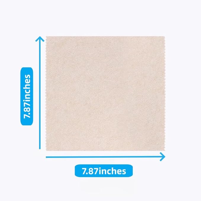 Reusable Cleaning Cloths, 10 Pack Rags for Dishes, Cleaning, Home, Kitchen (7.87x7.87 Inches, Solid Color)