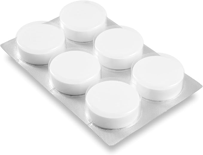 Miele Original Descaling Tablets with Moisture Plus, for Coffee Machines, Steam Ovens, FashionMaster, and Ovens/Ranges with Moisture Plus, Pack of 6