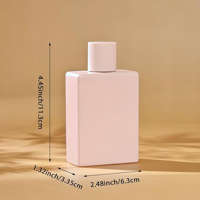 Yerpkefey 100ml/3.4 Oz Glass Spray Bottle Perfume Atomizer,Empty Refillable Perfume Spray Bottle with 3 Kinds of Dispenser (A5)