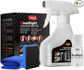 FJHAYRW Headlight Restoration Kit,Instant Oxidation, Yellowing & Cloudy Removal Car Headlamp Cleaner,Includes Headlight Coating and Cleaning Solution - 4 Count (1 Pack)