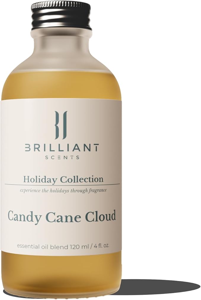 Brilliant Scents Candy Cane Cloud Scent | Citrus Nuance, Menthol | Luxury Home & Business Scent | Fragrance Oil | 120ML