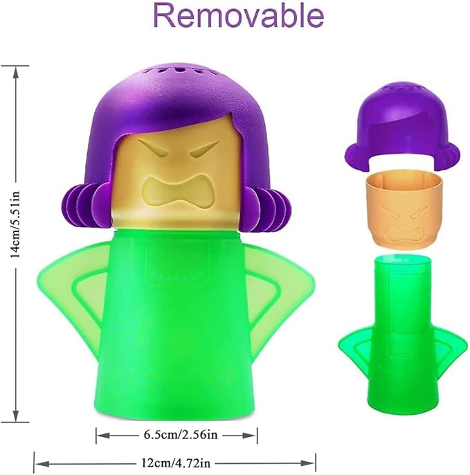 Minecook Microwave Cleaner Easily Crud in Minutes Steam Cleans with Vinegar and Water for Kitchen Gifts (Color Random)