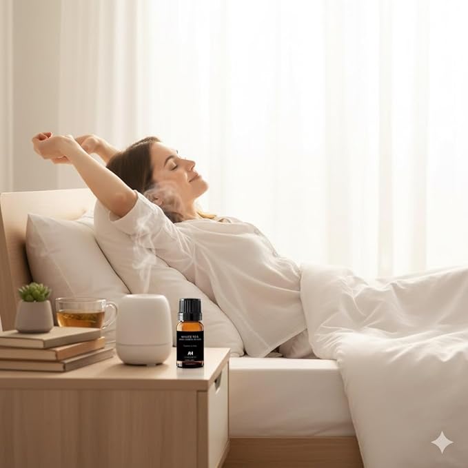 Hotel Diffuser Oil Inspired by The White Tea Hotel Scent - Home Luxury Scents - Premium Fragrance Oil for Ultrasonic and Waterless Diffusers and Crafting - 10 mL, 0.34 fl oz Glass Dropper Bottle