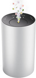 Essential Oil Diffuser with 3 Spray Modes, Battery Operated, LED Timing Display, Aromatherapy Diffuser, 1/4/8-Hour Timer, 10ml Oil Bottle, and 3 Mist Settings for Home, Car (New Silver)
