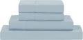 Modern Threads Soft Microfiber Solid Sheets - Luxurious Microfiber Bed Sheets - Includes Flat Sheet, Fitted Sheet with Deep Pockets, & Pillowcases Blue Mist Queen