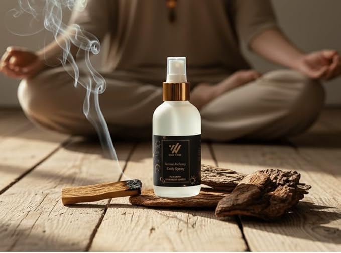 Wild Vibes Sacred Alchemy (Palo Santo) Body & Room Spray- Aromatherapy for Balance, Cleansing & Meditation with Palo Santo Essential Oil. Body, Room & Linen Safe 4oz