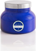 Capri Blue Signature Jar Candles - Long Lasting Soy Wax Blend - Luxury Tropical Scented Candles - Comes in Blue Decorative Glass Jar (Honeydew Crush, 19 oz)