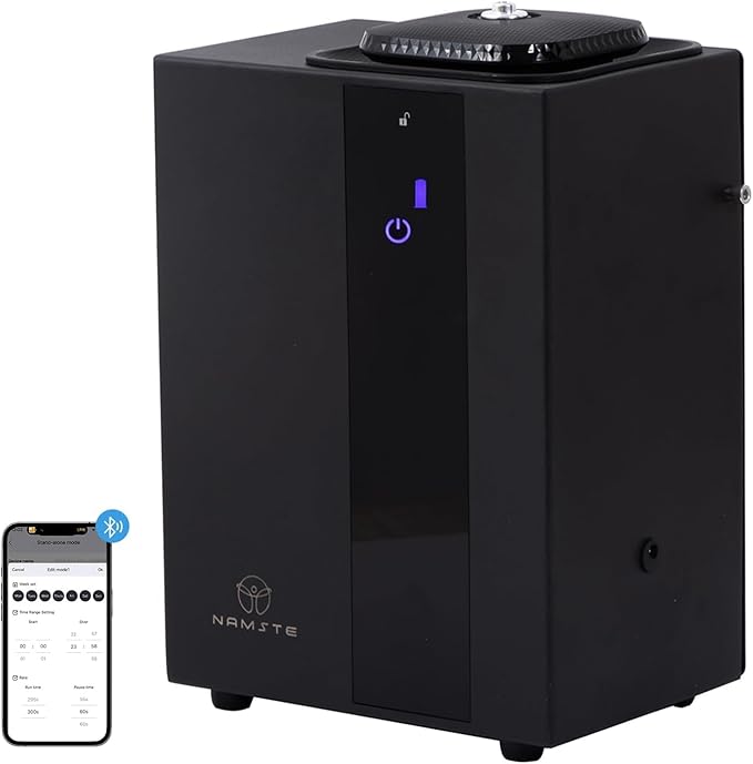 Smart Waterless Diffuser - Essential Oil Scent Machine HVAC System 4000 Sq.Ft Coverage Whole House Aroma & Hotel Collection, APP & Touch Control 800ml Large Capacity Aromatherapy Metal Material