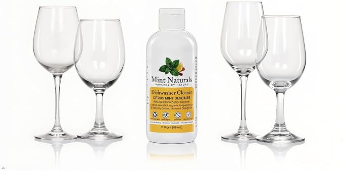 Mint Naturals Clean Cycle Dishwasher Cleaner & Degreaser – Removes Odor, Limescale & Grease Build-Up, Low-Foam Citrus Mint Formula – 12 oz Made in USA