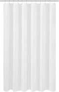 N&Y HOME Fabric Shower Curtain Liner 66 x 72 inches, Hotel Quality, Washable, Water Repellent, White Bathroom Curtains with Grommets, 66x72