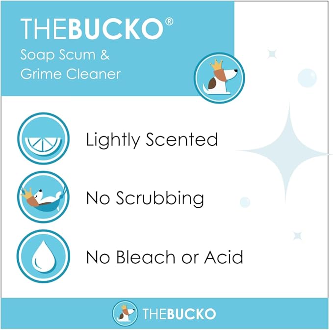 The Bucko Soap Scum and Grime Cleaner (32oz + Sprayer)