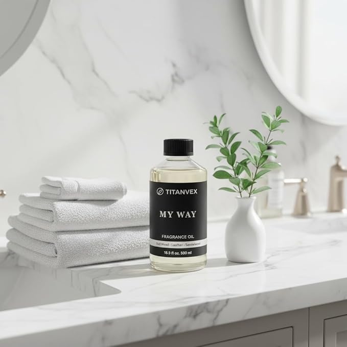 My Way Hotel Collection Diffuser Oil - Waterless Diffuser Oil Refill - Hotel Diffuser Oil Fragrance - Essential Oil for Waterless Oil Diffusers - Vegan and Safe Formula –16.9oz
