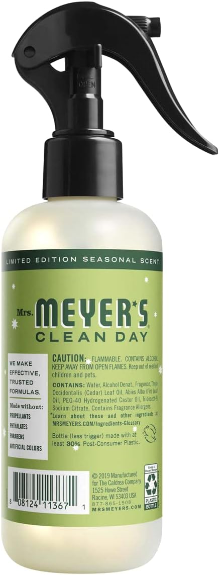 Mrs. Meyer's Clean Day Room Freshener, Iowa Pine 8 Fl Oz (Pack of 1)
