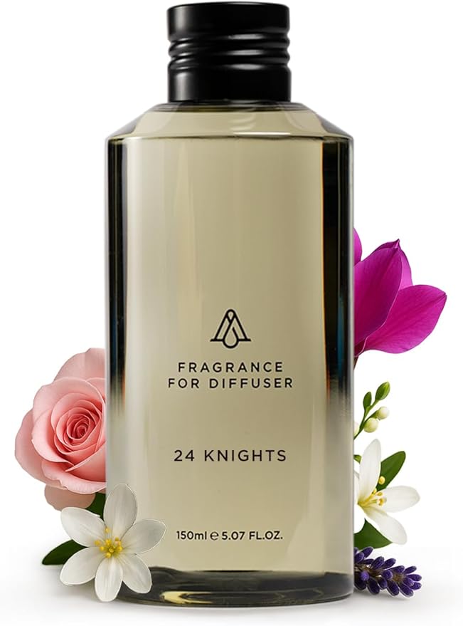 AromaPlan Hotel Scents 24 Knights 5 Fl Oz (148ml), Home Luxury Aroma & Hotel Fragrance Diffuser Oil- Hotel Diffuser Oil for Aromatherapy- USA Made, Bigger Bottle, Bolder Aroma & Longer Lasting